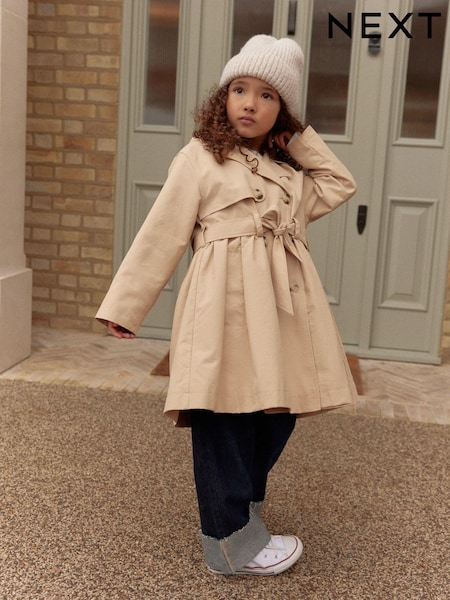 صخري - Shower Resistant Skirted Trench Coat (3-16yrs) (E25221) | ‏13 د.ك.‏ - ‏17 د.ك.‏
