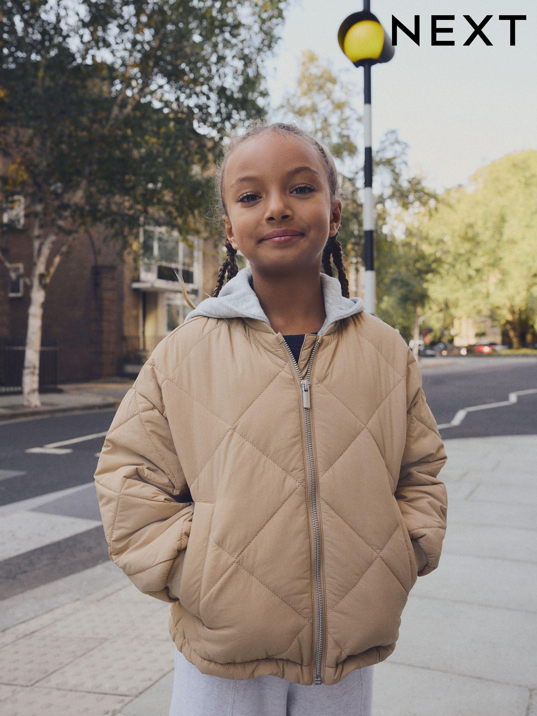 Girls' Natural Zip Through Girlsclothing | Next Georgia
