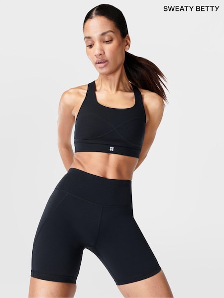שחור בהיר - Sweaty Betty Power 6" Biker Shorts (E25343) | ‏302‏₪