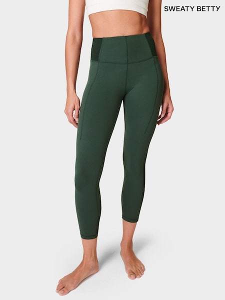Grün - Sweaty Betty Super Soft Rib 7/8 Yoga Leggings (E25344) | 58 €