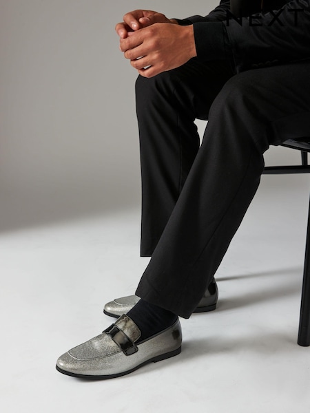 Silver Ombre Loafers (E25415) | 104 QAR