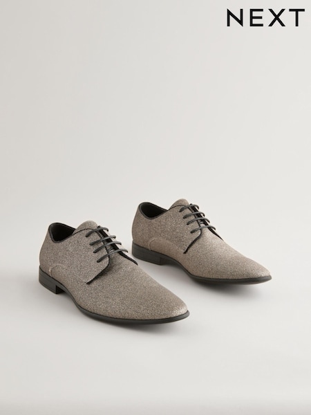 Silver Derby Shoes (E25424) | 145 QAR