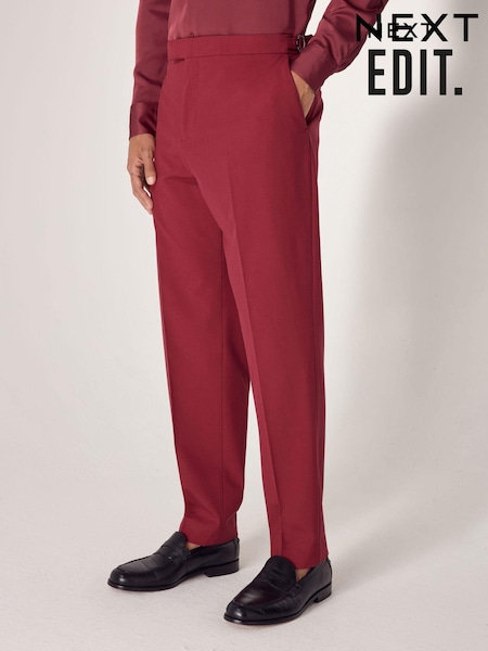 Red EDIT Tuxedo Suit Trousers (E25507) | €28