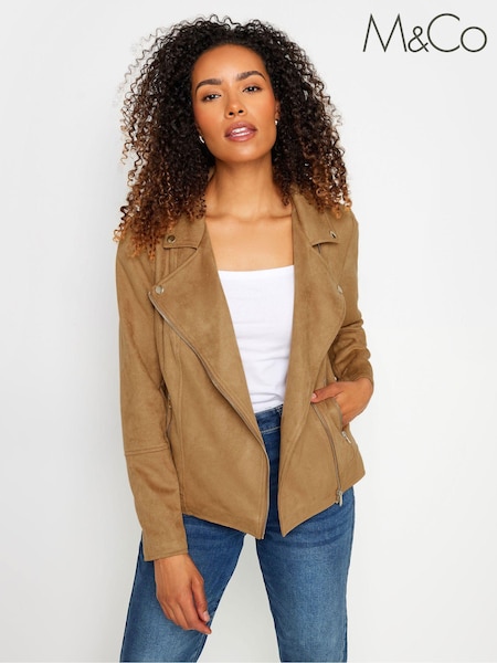 M&Co Natural Suede Jacket (E25624) | €85
