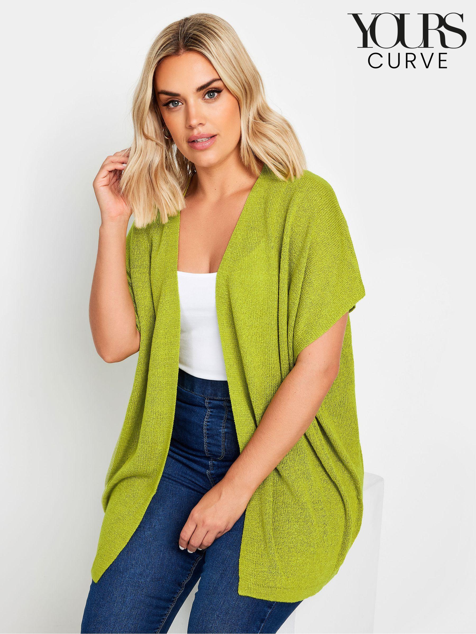 Cardigans Yours Curve Longline Short Sleeve Knitwear Next Luxembourg