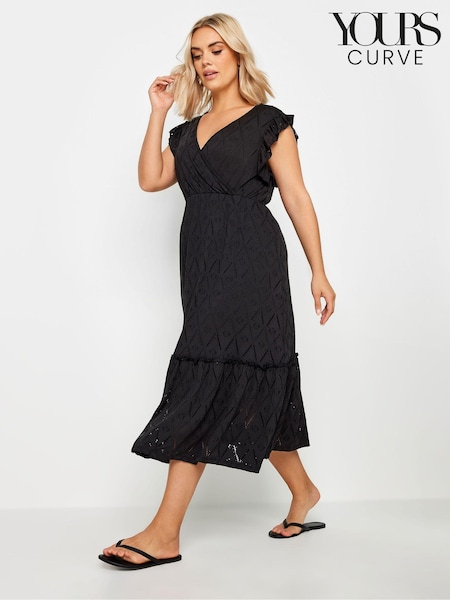 Yours Curve Broderie Anglaise Dress (E25709) | €49
