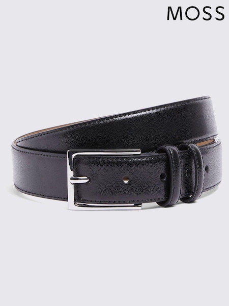Черный - MOSS Classic Leather Belt (E25728) | €40