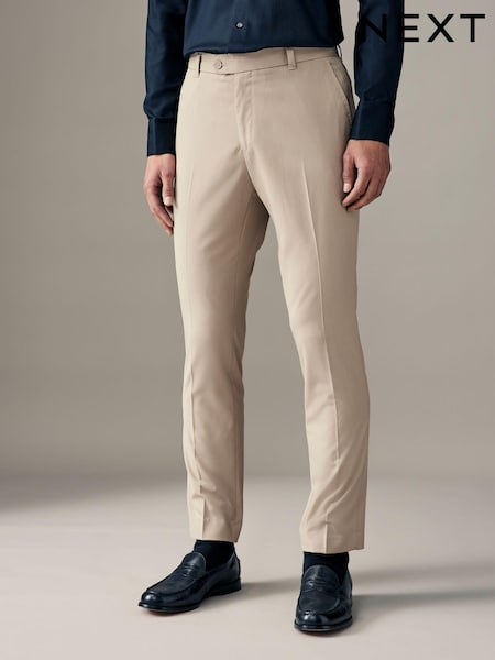 Neutral Slim Fit Stretch Smart Trousers (E25845) | €27