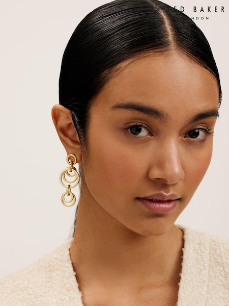 Ted Baker Gold Huliet Multi Hoop Drop Earrings (E25892) | €63