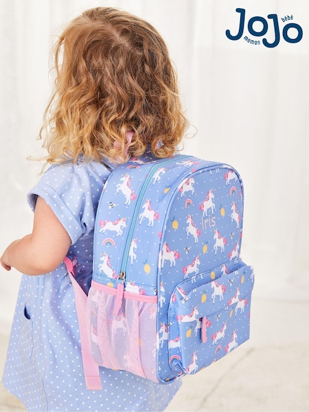 JoJo Maman Bébé Blue/Pink Medium Backpack (E26014) | €37