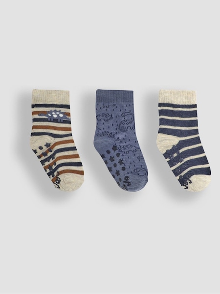 JoJo Maman Bébé Navy Socks 3 Pack (E26018) | AED55