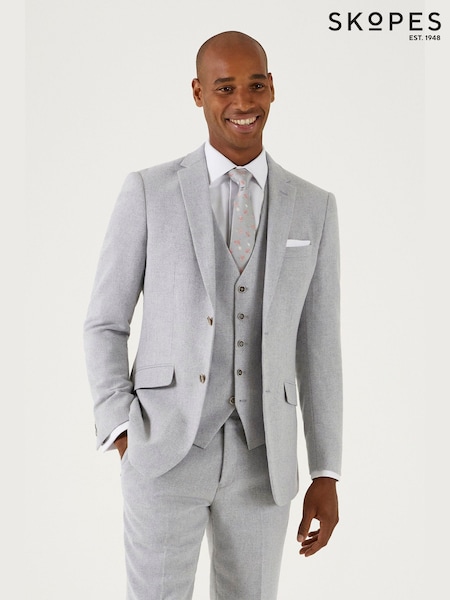 Темно-серый - Skopes Jude Tweed Tailored Fit Suit Jacket (E26051) | €179