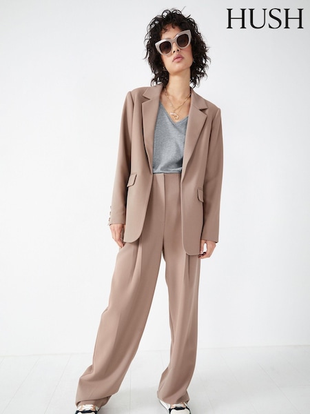 Hush Brown Julian Suit Trousers (E26130) | €34