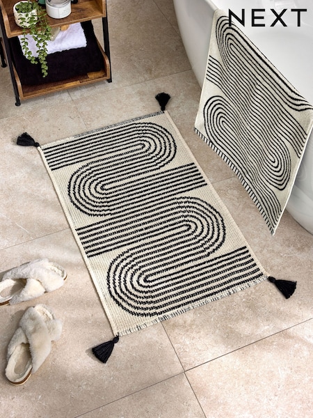 Geo Swirl 100% Cotton Bath Mat (E26265) | 21 €