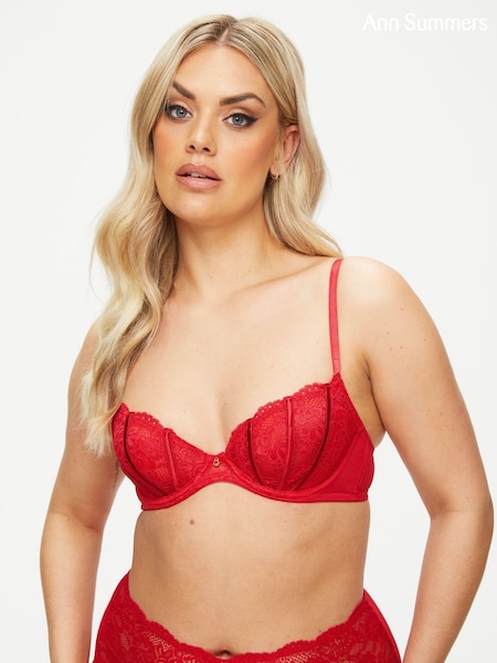 Roșu - Ann Summers Sexy Dantelă Non Pad Decolteu adânc Sutiene (E26319) | 83 LEI