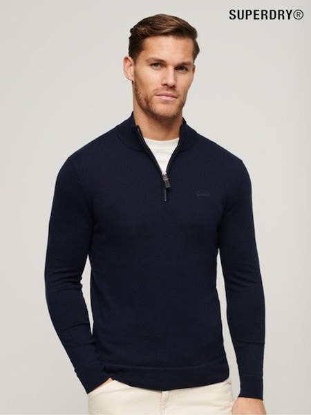 Superdry Henley Cotton Cashmere Knitted Jumper (E26430) | 200 LEI