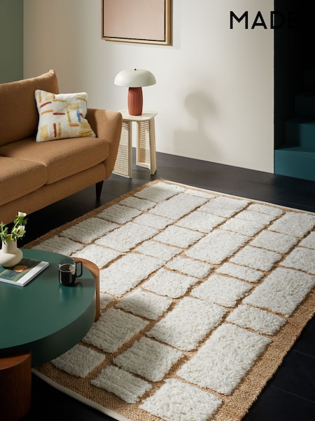 MADE.COM Natural Erma Wool Berber and Jute Rug (E26449) | €314 - €764