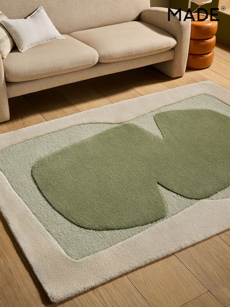 MADE.COM Green Kinney Wool Rug (E26450) | €122 - €491
