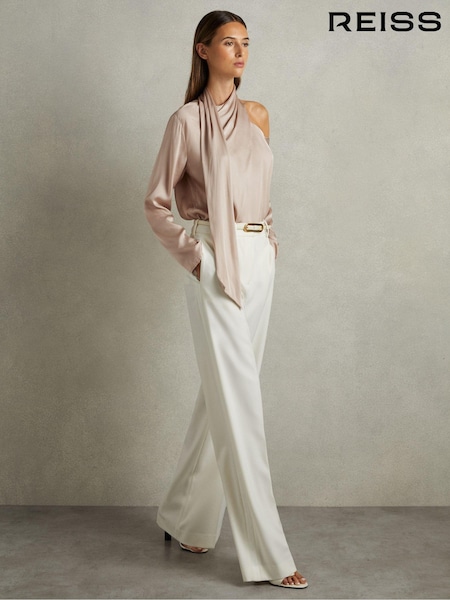 Reiss Blush Lauren Off-The-Shoulder Drape Top (E26468) | €87