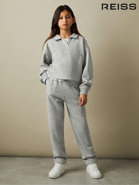 Reiss Grey Paulina 9-13 yrs Applique Logo Sweatshirt (E26496) | €55