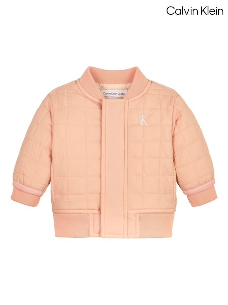 Calvin Klein Pink Quilted Bomber Jacket (E26536) | €66