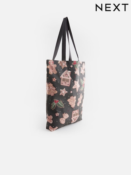 Grey Gingerbread Reuseable 100% Cotton Bag For Life (E26651) | € 7