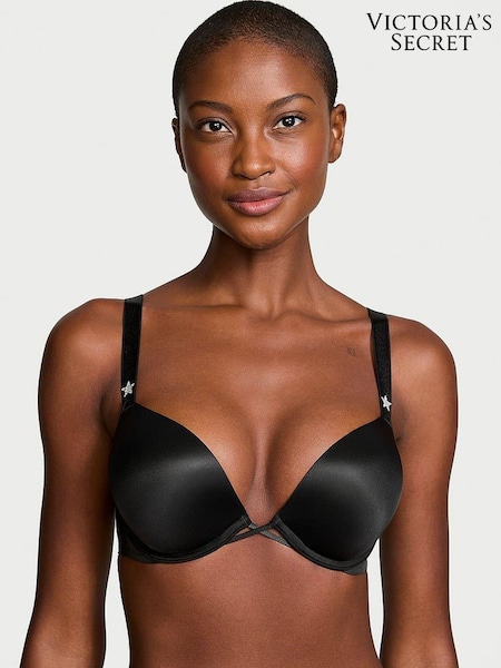 Victoria's Secret Black Bombshell Add 2 Cups Star Shine Push Up Bra (E26706) | €20.50