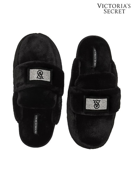 Victoria's Secret Black Bling Strap Slipper (E26763) | €22