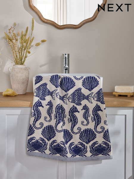 Seahorse 100% Cotton Towel (E26781) | 11 € - 24 €