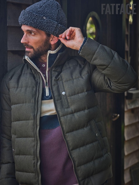FatFace Exmouth Khaki Green Quilted Jacket (E26798) | €72