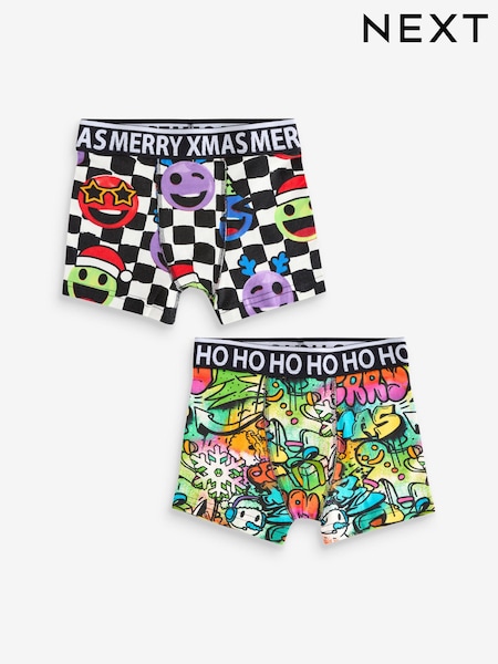 Christmas Print 2 Pack Trunks (2-16yrs) (E27102) | € 4 - € 9