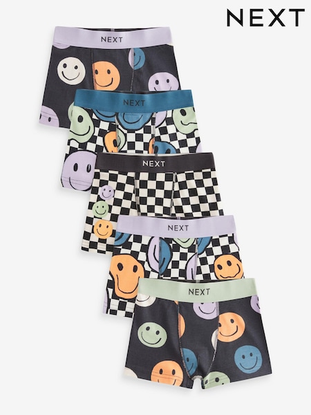 Check Smile Trunks 5 Pack (2-16yrs) (E27103) | €19 - €26