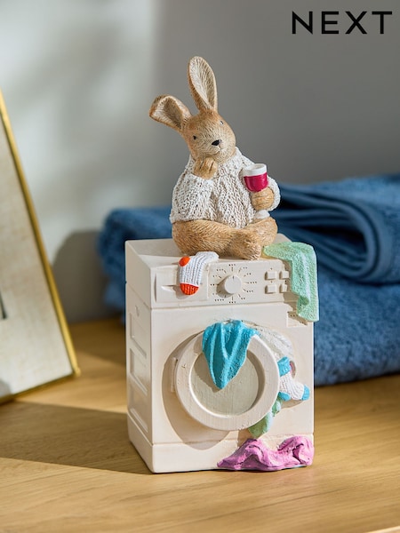 Natural Rosie Rabbit Washing Machine Ornament (E27125) | AED39