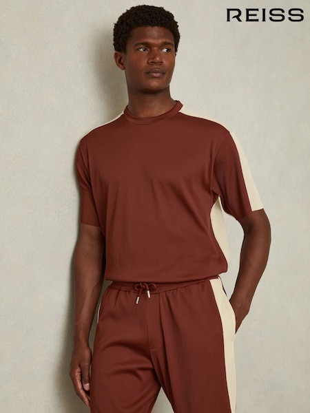 Reiss Canyon Oversized Plisse Crew Neck T-Shirt (E27177) | ¥ 18,900