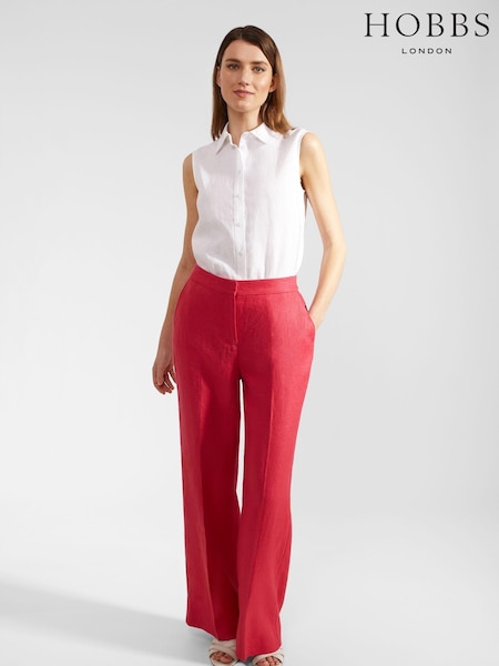 Hobbs Pink Petite Petite Mirabel Trousers (E27183) | €66
