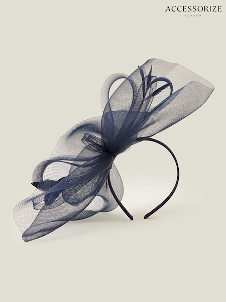 Синий - Accessorize Large Rhea Crin Fascinator (E27250) | €50