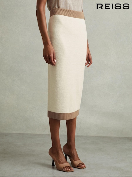 Reiss Nia Wool Midi Pencil Skirt (E27253) | ‏860‏₪
