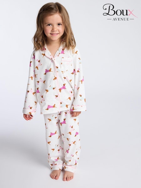 Cream Tan - Boux Avenue Kids Fleece Pyjamas in a Bag (E27348) | 15 €
