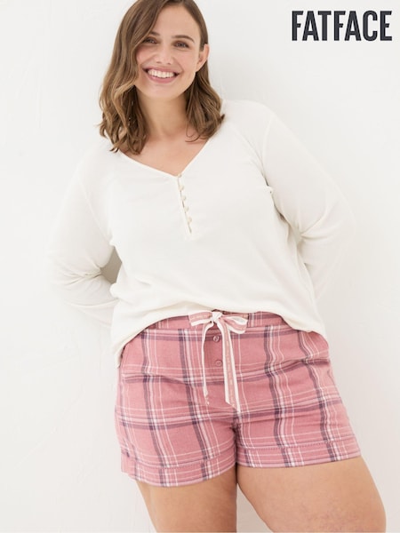 FatFace Lila Ivory Henley Pyjama Top (E27373) | €21