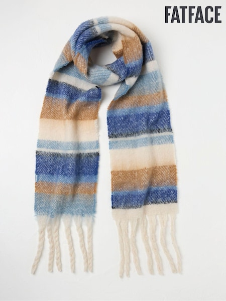 FatFace Blue Skinny Stripe Scarf (E27489) | €21