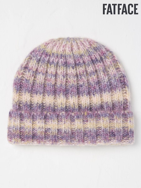 FatFace Purple Space Dye Rib Beanie (E27492) | €9