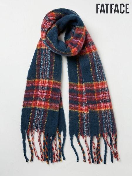 FatFace Winnie Navy Check Scarf (E27497) | €26