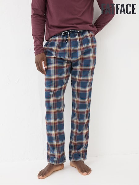 FatFace Navy Chepstow Check 100% Cotton Pyjama Bottoms (E27505) | €29