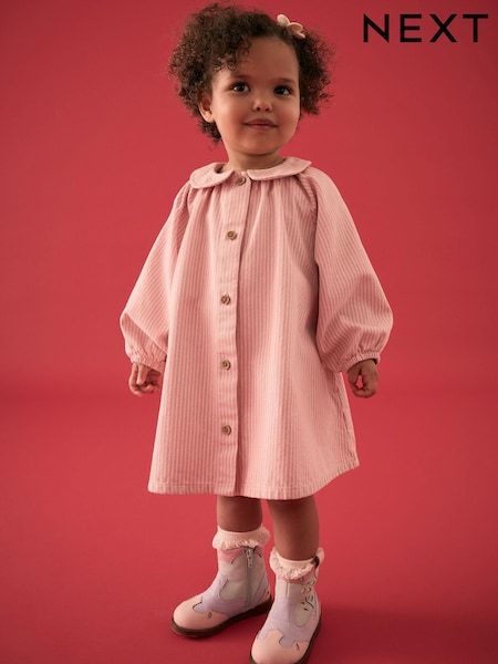 وردي مقلم - Shirt Dress (3mths-8yrs) (E27512) | ‏8 ر.ع.‏ - ‏11 ر.ع.‏