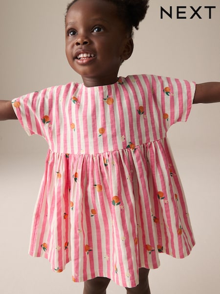 Pink Stripe Boxy Summer Dress (3mths-8yrs) (E27523) | $26 - $33