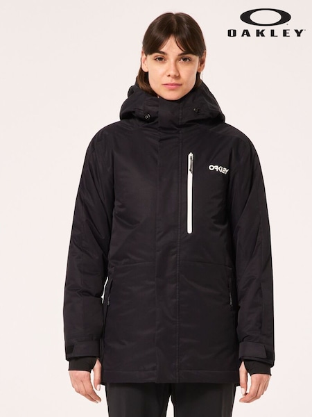 Oakley Thermo Nuclear Protection Throw Back Times Full Zip Insulated Snow Black Jacket (E27666) | €349