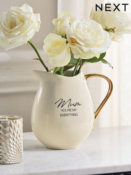 Mum You Are Everything Ceramic Jug Vase (E27714) | kr230