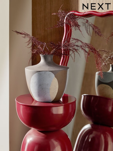 Abstract Glaze Material World Ceramic Vase (E27725) | kr380