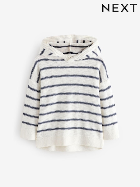 Ecru Stripe Knitted Hoodie (3mths-7yrs) (E27753) | $26 - $30