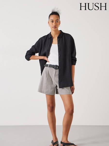 Hush Grey Shona Striped Shorts (E27790) | €34